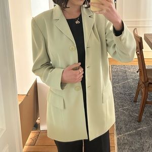 Vintage Y2K green blazer, size 4!